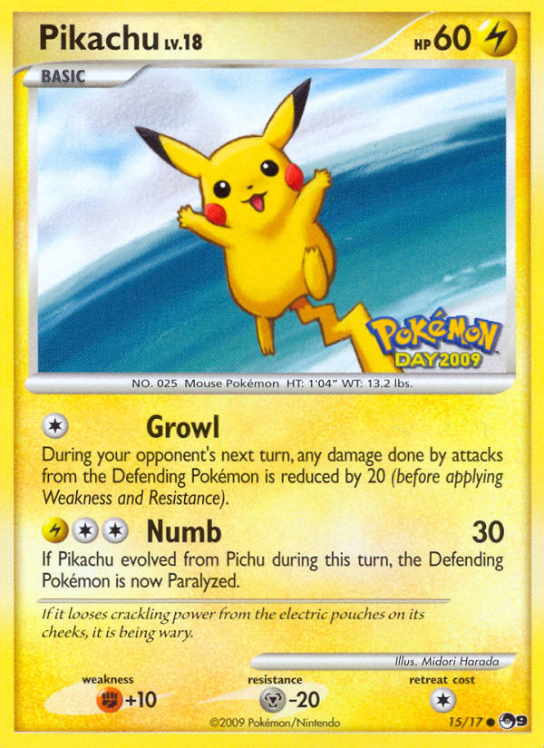 POP Series 9 Promo Pikachu #15